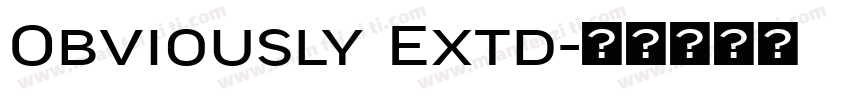 Obviously Extd字体转换